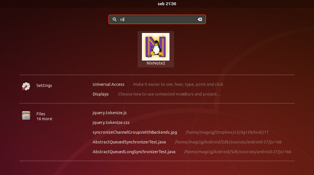 Install Nixnote 2 Ubuntu 18.10 Cosmic - Start Ubuntu on Dashboard