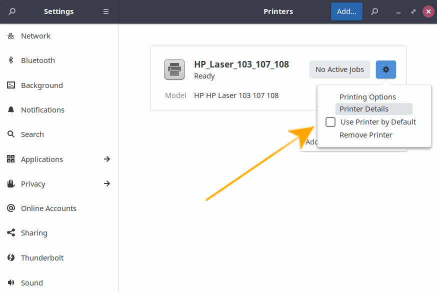 How to Add Printer Ubuntu Budgie Desktop - Add Printer Found