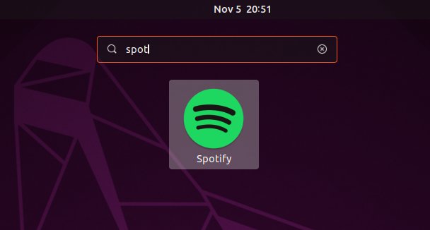 Install Spotify Manjaro GNU/Linux - Launcher