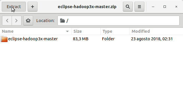 How to Install Eclipse Hadoop/Map-Reduce 3.X Plugin on Linux/Unix - Extraction