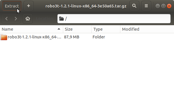 How to Install Robo 3T on Ubuntu 20.10 Groovy - Extracting