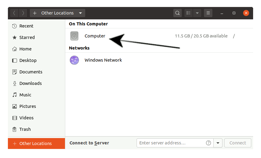 How to Access Folders & Drives in Linux Ubuntu File Manager - Computer