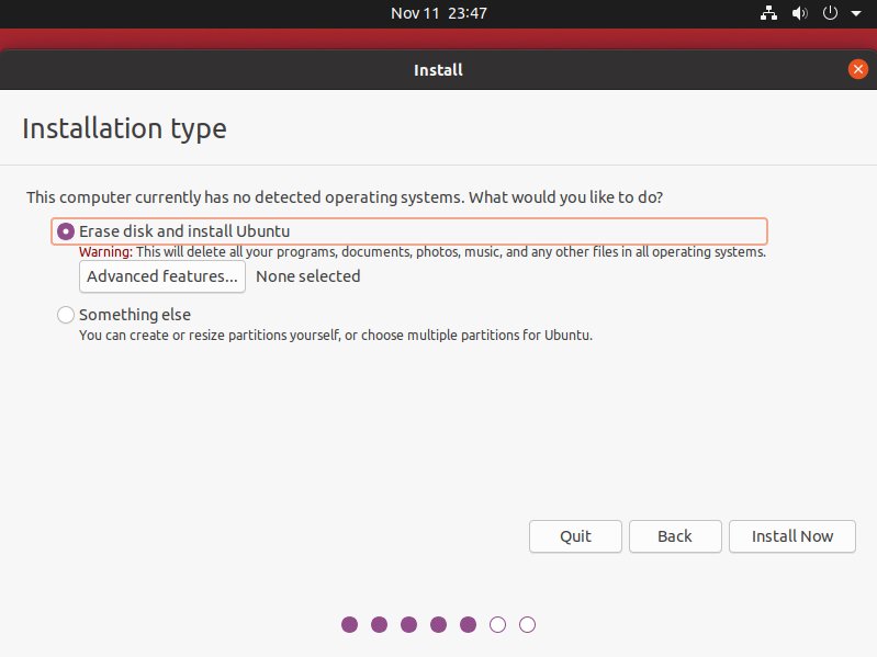 How to Install Ubuntu 20.04 Desktop on Parallels VM - Installation Type