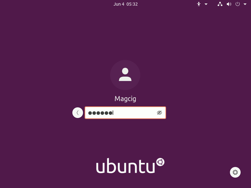 Step-by-step Ubuntu 20.04 Desktop Alongside Windows 8 Installation - Ubuntu Linux 20.04 Focal LTS Desktop Login