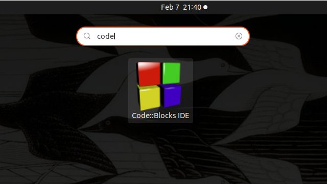 Step-by-step Code::Blocks Oracle Linux 8 Installation - Launcher