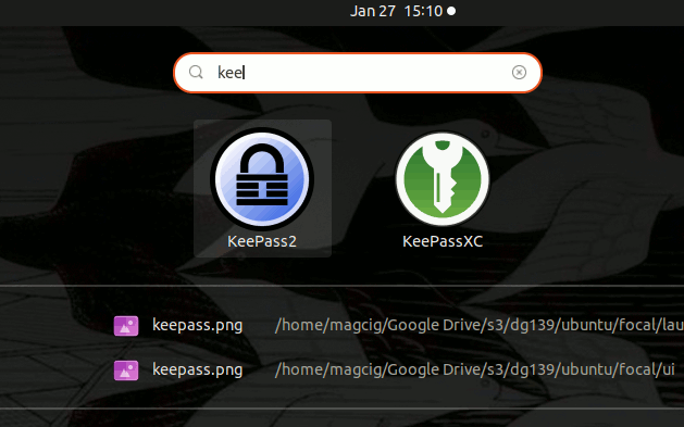 Step-by-step KeePassXC Ubuntu 19.10 Installation Guide - Launcher