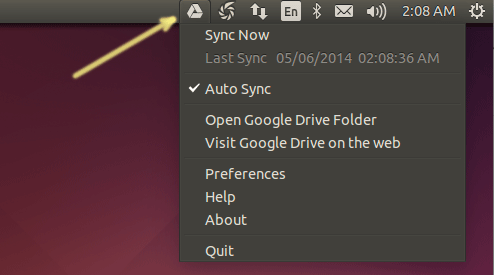 Quick-Start with Google Drive on Linux - Google Drive Indicator