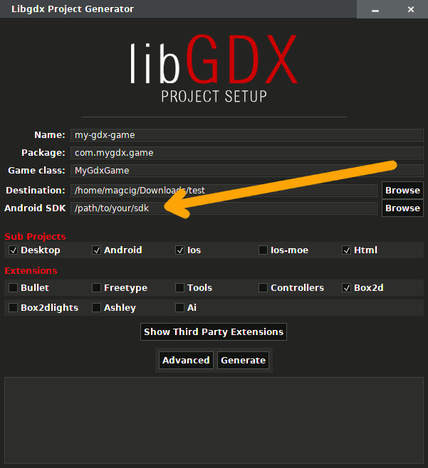 Step-by-step - libGDX CentOS 7 Setup Guide - Wizard Tool