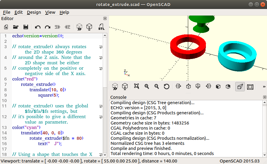 How to Install OpenSCAD on Red Hat Linux 7 - UI