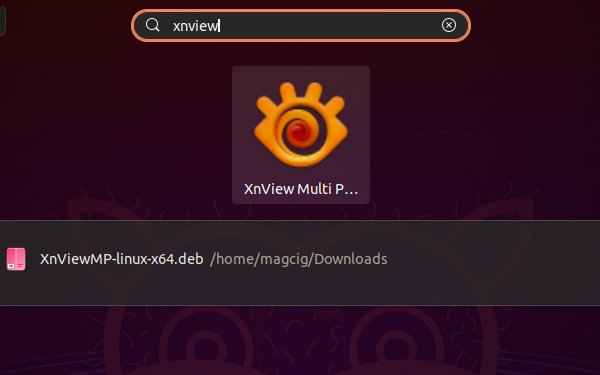Installing XnView MP on Ubuntu 20.04 - Launcher