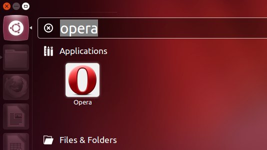 Install Opera for Ubuntu 14.04 Trusty - Opera Web Browser on Desktop Main Menu
