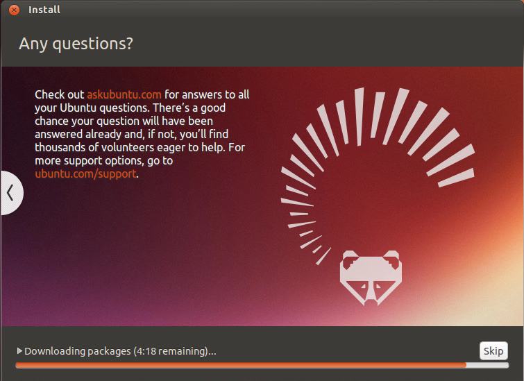 Ubuntu Linux Raring Installing