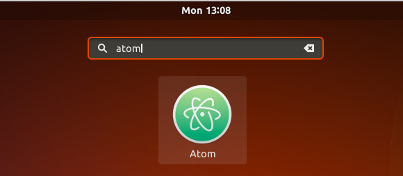Atom Install Fedora 35 - Launcher