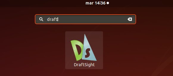 How to Install DraftSight on Xubuntu 20.04 Focal LTS - Launcher