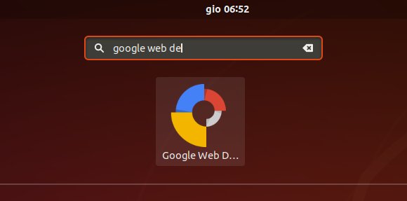 How to Install Google Web Designer in Debian Buster 10 - Launcher