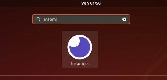How to Install Insomnia in Fedora 34 - Launcher