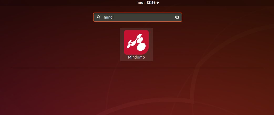How to Install Mindomo in Fedora 37 - Launcher