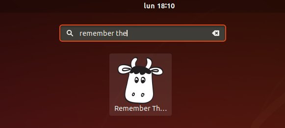 How to Install Remember The Milk in Xubuntu 18.04 Bionic LTS - Launcher