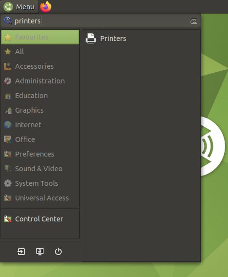 How to Add Printer Ubuntu Mate Desktop - Open Settings