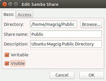 Ubuntu 14.04 Trusty File Samba Server Quick Start - Directory Settings