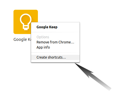 How to Install Google Keep CentOS 8.x/Stream-8 - CentOS Make Google Keep Shortcut