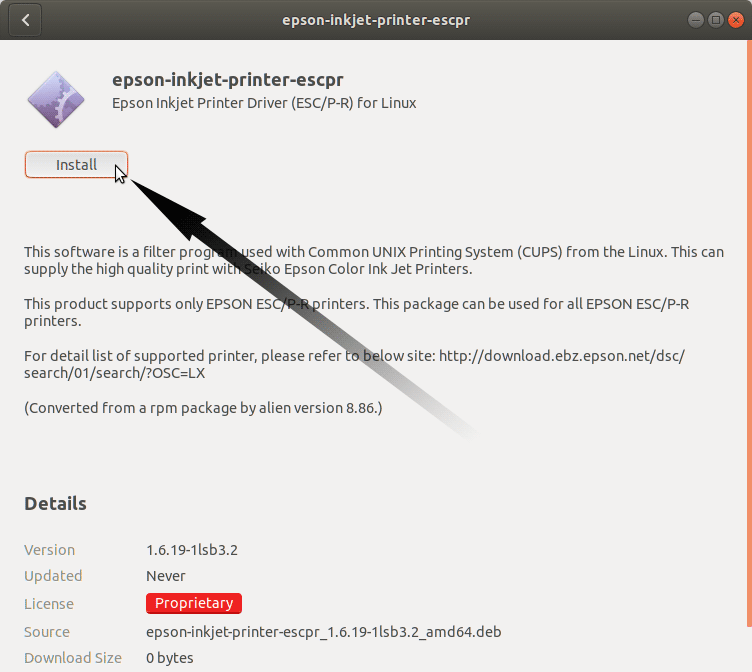 Epson Printer Driver Ubuntu Software Center