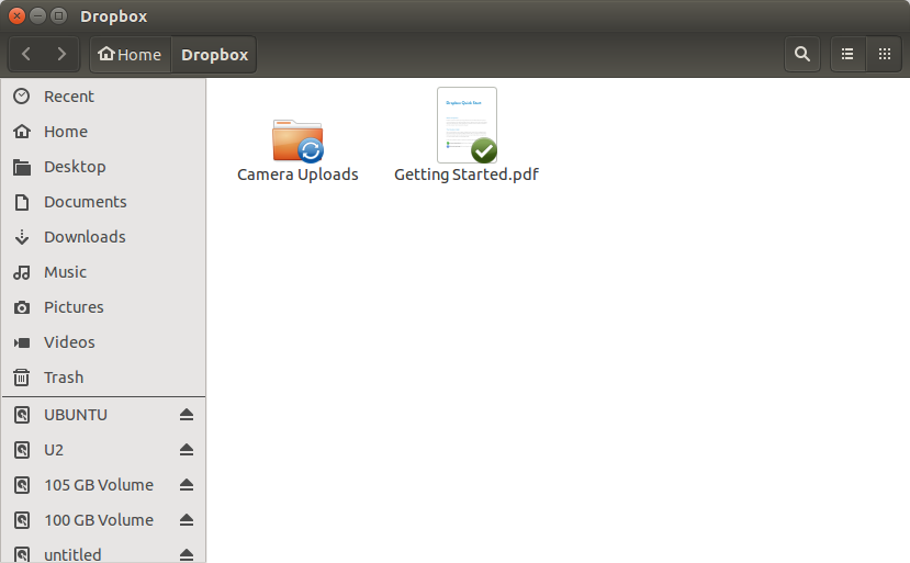 Quick-Start with DropBox on Linux - DropBox Sharing Folder