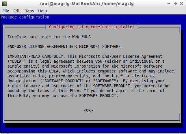 Install Silverlight for Kubuntu 16.10 Yakkety Linux - accept license