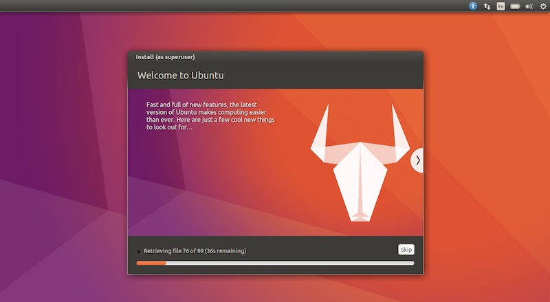 Ubuntu Linux Yakkety Installing
