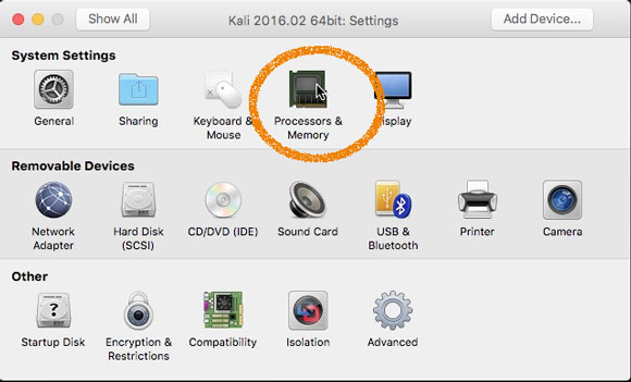How to VMware Fusion 8 Create Virtual Machine from ISO - Processor & Memory