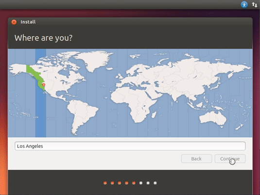 VMware Fusion Ubuntu 16.04 Install Virtual Machine - Country and Time Zone