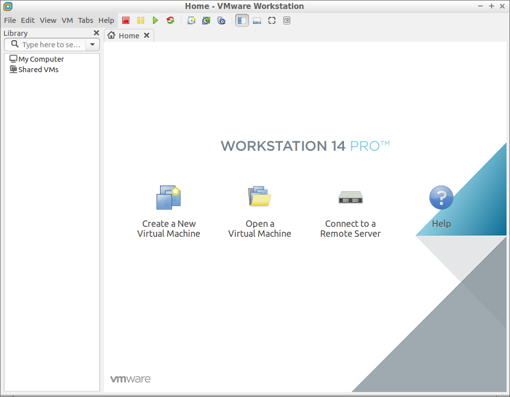 Fedora 27 Install VMware Workstation 14 Pro - VMware Workstation Pro 14 GUI