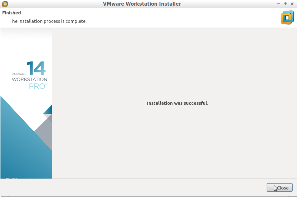 How to Install VMware Workstation 14 Pro on Fedora - Success