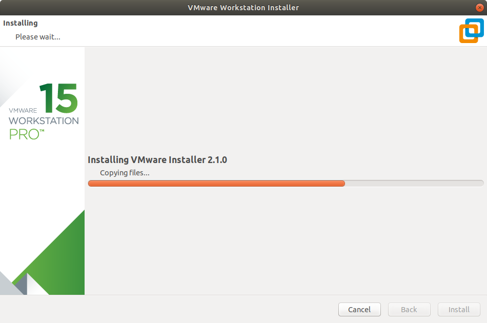 Oracle Linux 7 Install VMware Workstation 15 Pro - Start Installation