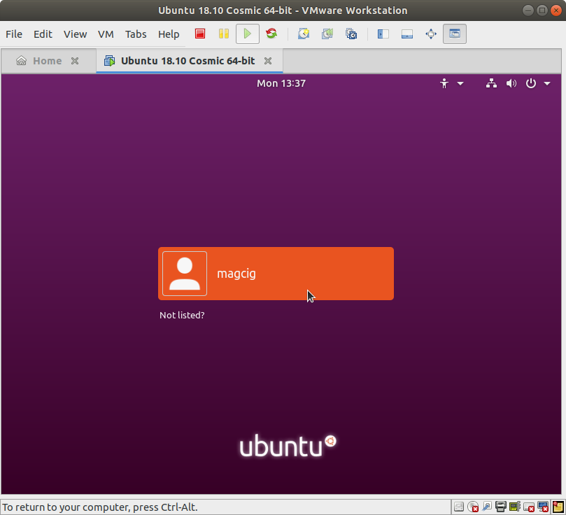 How to Install Ubuntu 18.04 Bionic Alongside Windows 10 - Ubuntu Linux 18.04 Bionic LTS Desktop Login