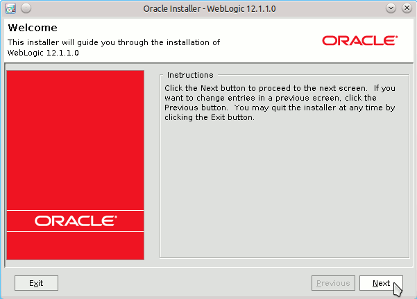 Install Oracle-BEA WebLogic 12c on Ubuntu 24.04 Noble LTS 64-bit - 1 Welcome