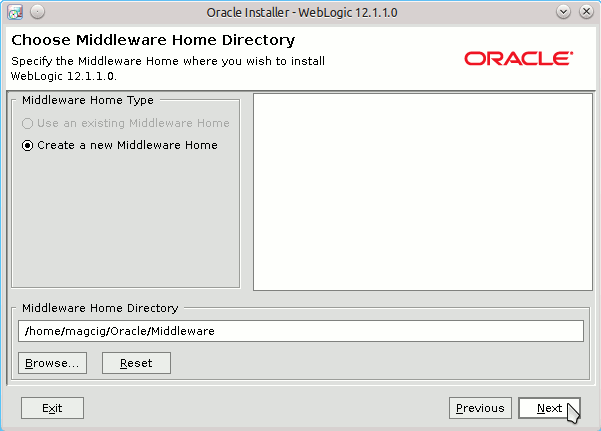 Install Oracle-BEA WebLogic 12c on Debian Bookworm 12 64-bit - 2 Set Home