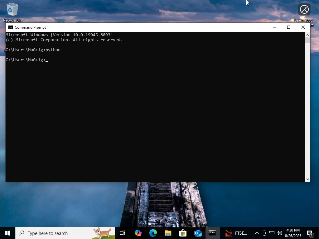 CLI - Windows 10 Command Line Prompt