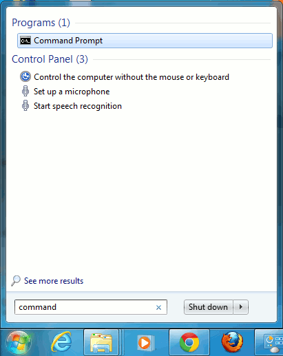 Windows 7 Open Command Prompt