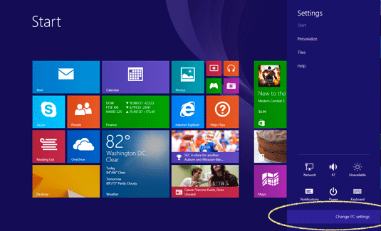 Windows 8 Disable Secure Boot for Linux Installation - Change PC Settings