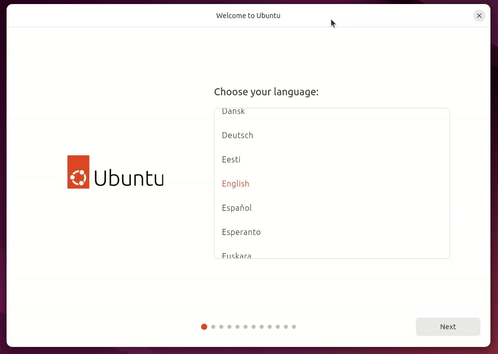 How to Dual Boot Ubuntu 24.04 and Windows 10 | Step-by-step - Choose language