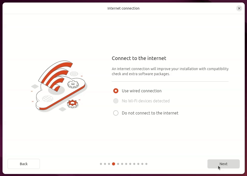 How to Dual Boot Ubuntu 24.04 and Windows 10 | Step-by-step - Internet connection