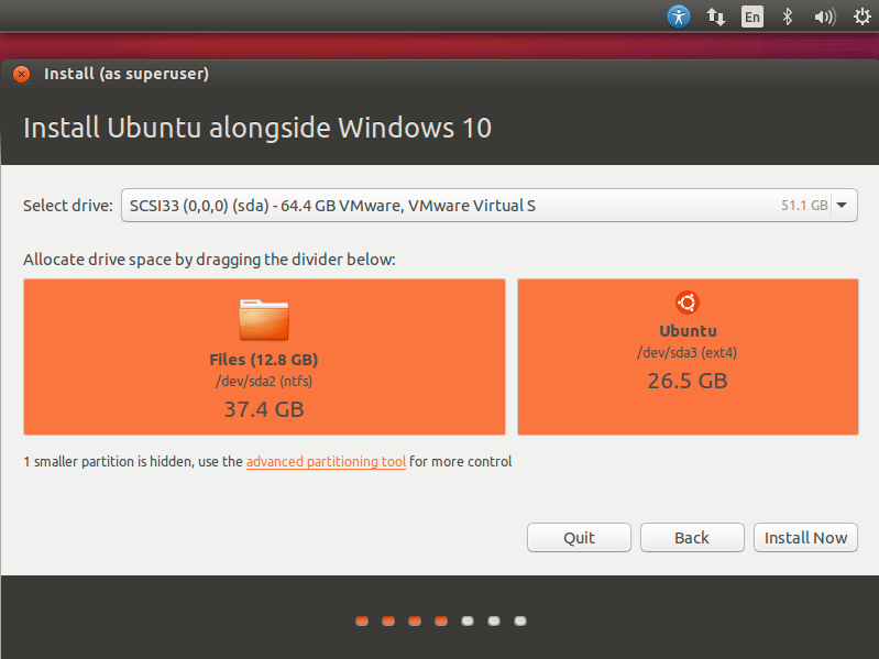 How to Install Dual Boot for Windows 10 and Ubuntu 16.04 Xenial Linux - Allocating Drive Space