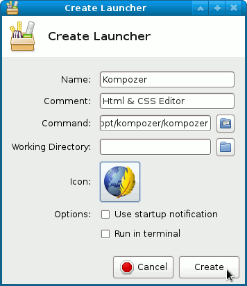 Xfce Launcher Ready 2 Create