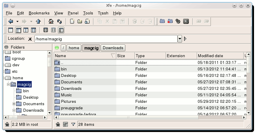 xfe Linux File Manager