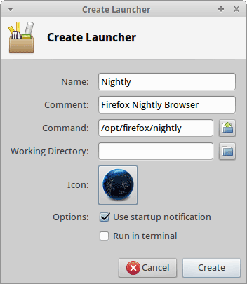 Xubuntu Launcher Ready 2 Create