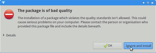 Install Chrome Xubuntu 13.10 - Xubuntu Chrome Confirmation